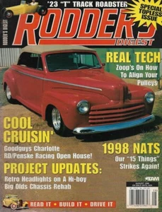 RODDER'S DIGEST 1998 AUG - PULLY ALIGN, '56 MERC, '37 COPPER CABRIOLET - Imagen 1 de 1