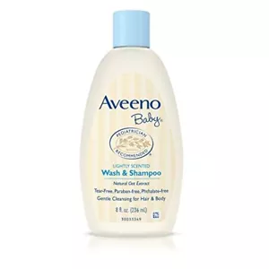 Aveeno Baby Tear-Free Wash & Shampoo For Hair & Body, 8 oz (4 Pack) - Picture 1 of 1