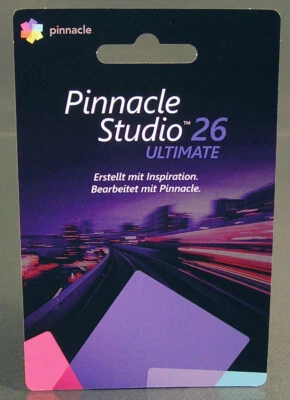 Pinnacle Studio 26 Ultimate (2023) Vollversion PKC Dauerlizenz DE / ML OVP NEU - Bild 1 von 4