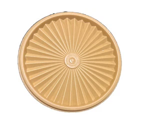 Tupperware Servier Starburst Ersatzdeckel #808 gold - Bild 1 von 2