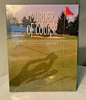 VINTAGE MURDER OF COURSE BEPUZZLED 1000 PICE JIGSAW NEW PUZZLE IN BOX 1994 NIB - Image 1 of 3