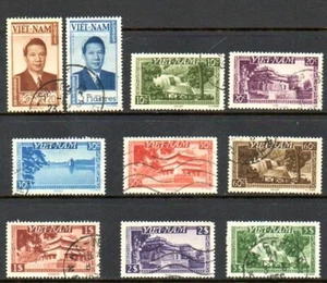 Vietnam-Süd Briefmarken - Scott #'s 1-10 - gebraucht - Bild 1 von 1