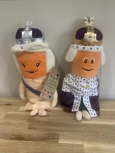 ALDI King Charles And Queen Camilla Kevin The Carrot Coronation Plush Soft Toys - Picture 1 of 13
