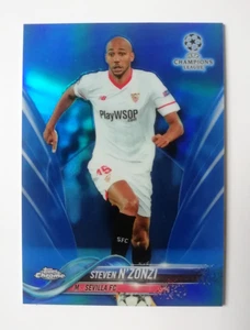 2017 Topps Chrome Champions League STEVEN N'ZONZI Sevilla FC Blue Refractor /150 - Picture 1 of 6