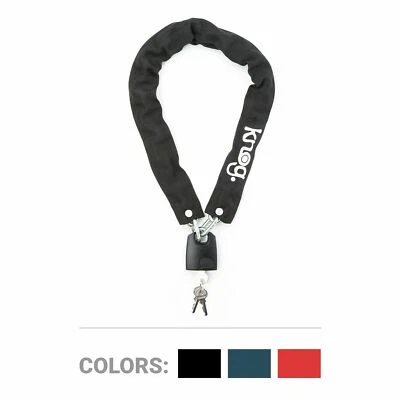 Knog Straight Jacket Skinny Chain Lock, Hardened Steel, 31.5" with 2 Keys, Bike - Image 1 of 4