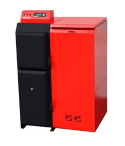 ThermoFlux Pelletkessel | Pelling 35 ECO | 35kW | 151kg Behälter rechts - Bild 1 von 9