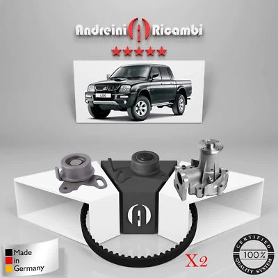 KIT DISTRIBUZIONE + POMPA ACQUA MITSUBISHI L200 III2.5 D 73KW 99CV 1999 -> - Immagine 1 di 2