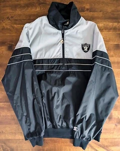 Vintage 1980's Starter Brand Los Angeles Raiders Men's Track Suit - Size Lg - Picture 1 of 6