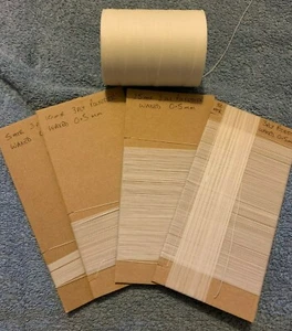 Waxed Polyester Cord Thread 0.5mm - White - Bead Stringing - Bracelet - Necklace - Picture 1 of 5