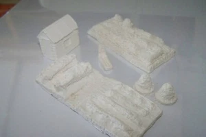 oo gauge allotment bed scene unpainted - Picture 1 of 5