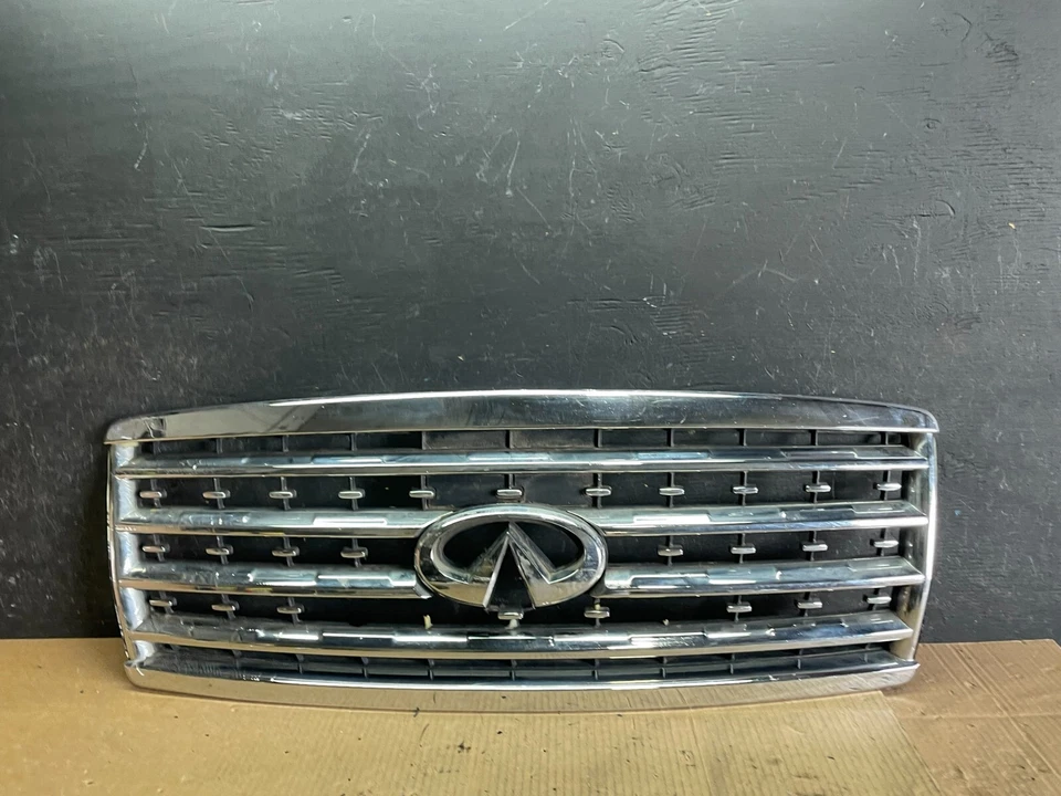 Хромированная передняя верхняя решетка радиатора для Infiniti QX56 2008–2010 годов от оригинального производителя J4103 DG - Изображение 1 из 4