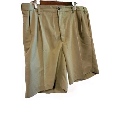 Мужские гольф-клубы Nautica классический крой размер: 38 желтовато-коричневый хаки со складками спереди - Изображение 1 из 4