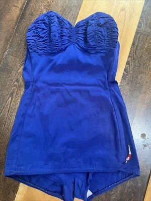 Traje de baño vintage Jantzen para mujer pinup negro 12/34 Rockabilly Foto 1 de 4