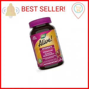 Nature’s Way Alive! Premium Women’s Gummy Multivitamin, Supports Energy Metaboli - Picture 1 of 2