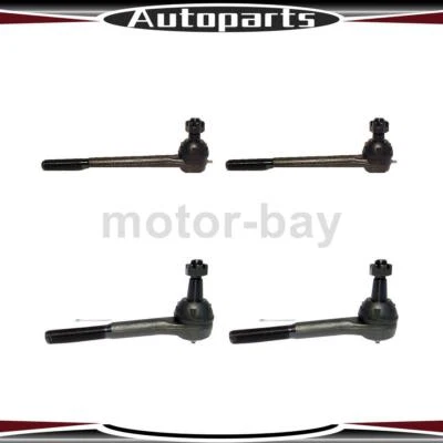 4pcs Inner Outer Tie Rod End Fits 1975 1976 1977 1978 1979 Chevrolet K5 Blazer - Image 1 of 3