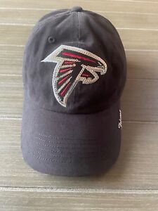 Atlanta Falcons Hat Cap Womens Strap Back Bling 47 brand black Dad Hat
