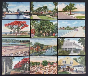Florida, Key West-Tarpon Springs-Indianer-Pferde-Everglades Vintage Postkarten__ - Bild 1 von 14