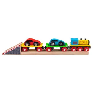 Bigjigs Rail - Cargador de coche Cargador de coche de madera Niños Niños Juguete de madera para edades 3+ - Imagen 1 de 2