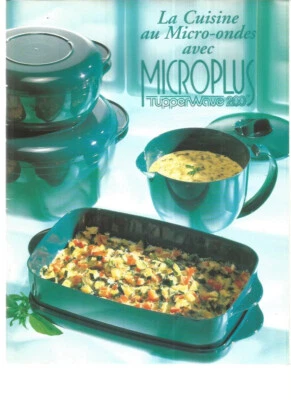 LIVRE TUPPERWARE - LA CUISINE AU MICRO-ONDES AVEC MICROPLUS TUPPERWAVE 200 - Photo 1/2