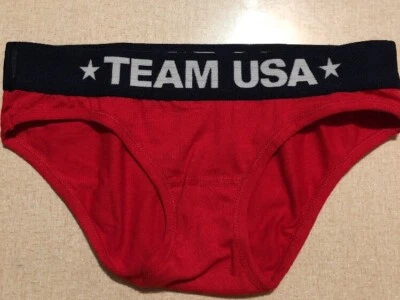 Bragas Cintura Vintage Equipo EE. UU. Spellout Rojo Juegos Olímpicos Talla XL Foto 1 de 3