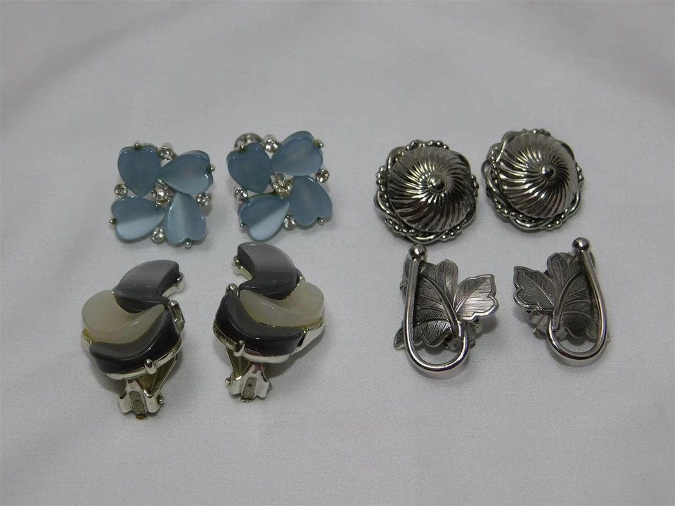 Pendientes termoestables Lisner Whiting & Davis Kramer 4 Prs de colección con clip atornillado Foto 1 de 4