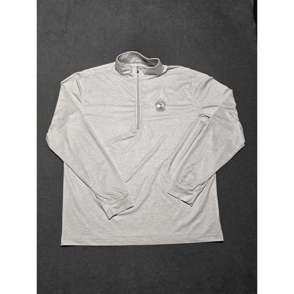 Pullover de golf de playa de guijarros recto para hombre manga larga cuarto cremallera camisa L Foto 1 de 4