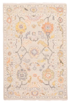 3'7" x 5'6" Hand Knotted Oriental Carpet Traditional Wool Area Rug - Image 1 of 4