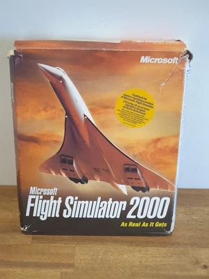 Microsoft Flight Simulator 2000 Big Box Complete Manuals Retro PC Game - Image 1 of 4