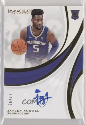 2019-20 Panini Immaculate Collegiate /99 Jaylen Nowell #75 Rookie Auto RC - Image 1 of 2