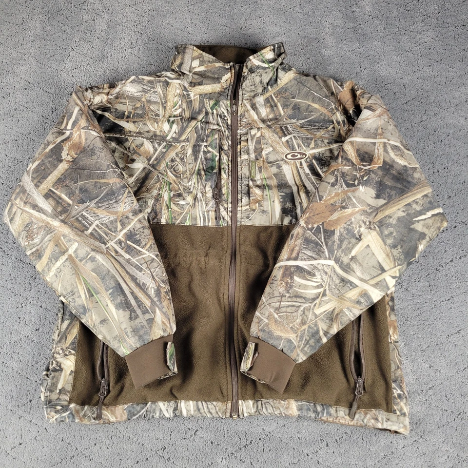 Куртка мужская Drake Waterfowl большая камуфляжная Realtree Max 5 флисовая с подкладкой для охоты - Изображение 1 из 4