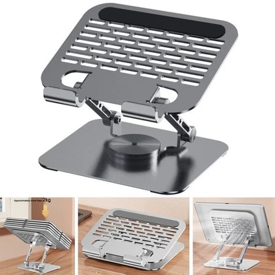 360° Rotating Laptop Stand Tablet Phone Holder Desk Riser Mount UK - Image 1 of 4