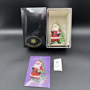 Christopher Radko "Millennium Cheer" Year 2000 Santa Glass Ornament w/Box - Picture 1 of 10