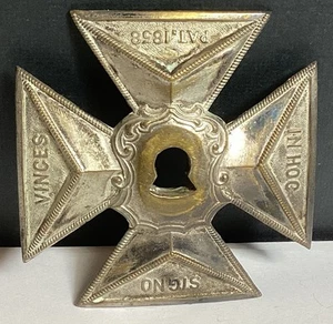 KNIGHTS TEMPLAR “IN HOC SIGNO VINCES” PAT. 1858 BADGE MEDALLION MALTESE CROSS - Picture 1 of 9