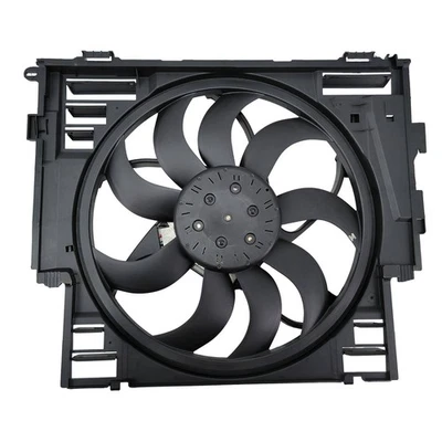 Radiator Cooling Fan Assembly Fits BMW F10 528i 528i xDrive 2012-16 17418642161 - Image 1 of 4