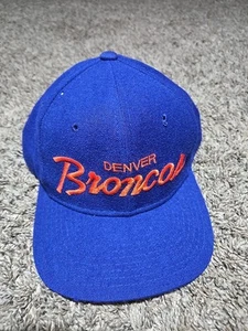 Sombrero de Colección Denver Broncos Script Snapback ~ Lana ~ Especialidades Deportivas ~ ¡Raro! - Imagen 1 de 10