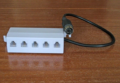 Adaptateur de distribution 5 compartiments pour Lenz LZ100 LZV100, DIN femelle / LMAB XPressNet - Photo 1/2