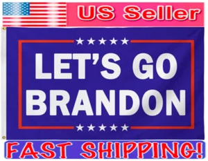 Let's Go Brandon Flagge 3x5 Ft lustig FJB Anti Joe Biden 2022 Garten - Hausflagge - Bild 1 von 13