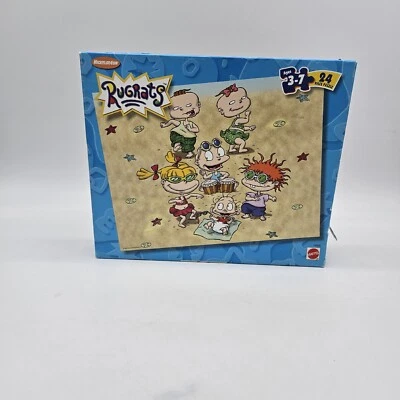 Vintage Rugrats 24pc Puzzle Complete 1999 Mattel 42600 Beach VTG 24 piece  - Image 1 of 4