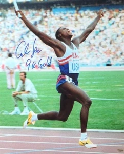 Autographed Carl Lewis "9 x Gold" 16x20 USA Summer Olympics Photo with COA - Picture 1 of 1