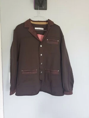 Animo 马术男式棕色表演比赛夹克意大利制造 I-50 码 — 第 1/4 张图片