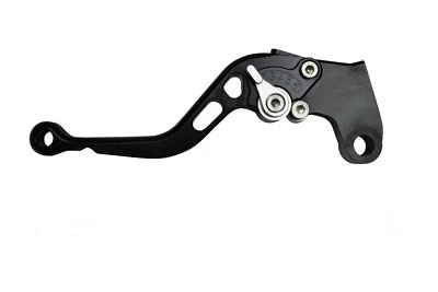 1 x black short motorcycle clutch lever silver for triumph daytona 600/650 04-05 - Image 1 of 4