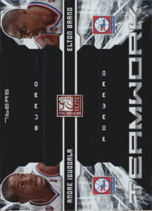 2009-10 Donruss Elite Teamwork Combos 76ers Card #23 Andre Iguodala/Elton Brand
