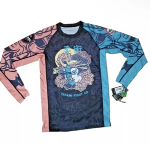NUEVO CON ETIQUETAS Tatami Eco-tech Ropa de Lucha Manga Larga Rashguard Talla Mediana - Imagen 1 de 2