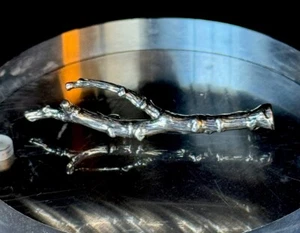 Vintage 925 Sterling Silver 2” Natural Branch Pin Brooch - Picture 1 of 5