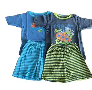 Jungen Pyjama Schlafanzug Kurzarm Navy, Blau Gr. 92/98 104/116 116/122 - Picture 1 of 2