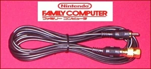 Cable de video RCA de 12 pies y adaptador de TV coaxial RF dorado para sistema Famicom japonés NUEVO - Imagen 1 de 2