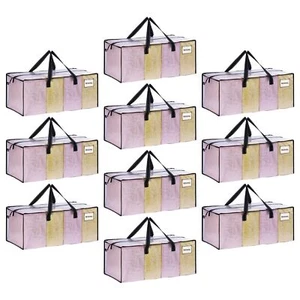 10 Pack Moving Bags Christmas Ornament Storage Extra Large Storage Bags Heavydut - Picture 1 of 7