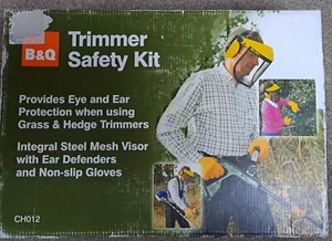Garden Safety Kit For Trimmer Cutter Includes Visor, Ear Defenders & Gloves B&Q - Picture 1 of 2