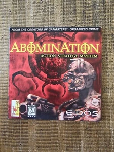 ABOMINATION Action Strategy Mayhem Eidos PC Game, 1999,and Eidos Demo CD - Picture 1 of 3