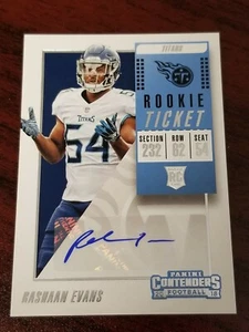 2018 Contenders Rookie Auto #155 Rashaan Evans Alabama Tennessee Titans - Picture 1 of 2
